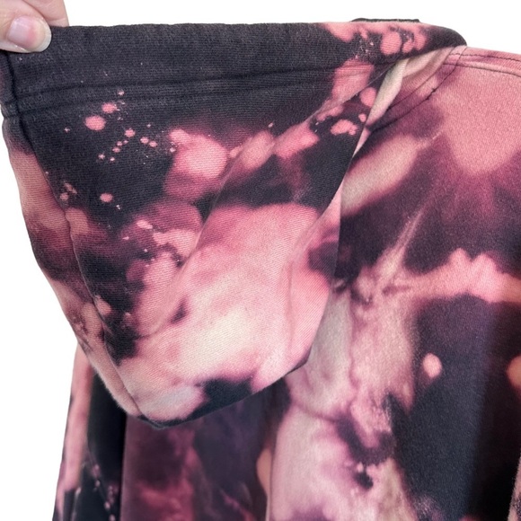 Dickies Hand Bleached Graphic Hoodie Sweatshirt Sz L One of a Kind - Picture 9 of 12